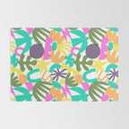 Colorful abstract organic nature shape art pattern Rug Gallery Image 2