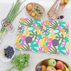 Colorful abstract organic nature shape art pattern Cutting Board Gallery Image 2