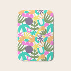 Colorful abstract organic nature shape art pattern Bath Mat Gallery Image 1