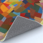 Otto Freundlich Rosace ii Abstract Acrylic Painting Modern Geometric Colorful Art Pattern Rug Gallery Image 4