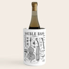 Double Bass Player Bassist Musical Instrument Vintage Patent Wine Chiller Gallery Image 1