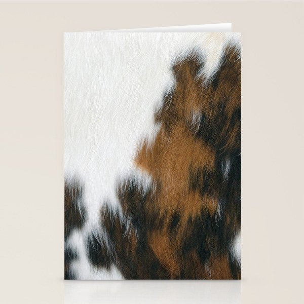Cowhide Faux Texture  Stationery Card