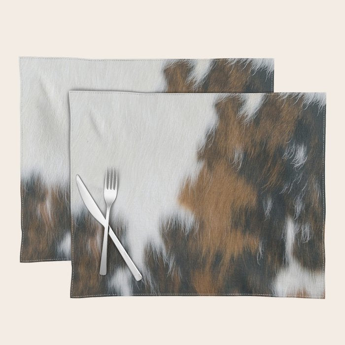 Cowhide Faux Texture  Placemat Gallery Image 1