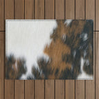 Cowhide Faux Texture  Outdoor Rug Gallery Image 1