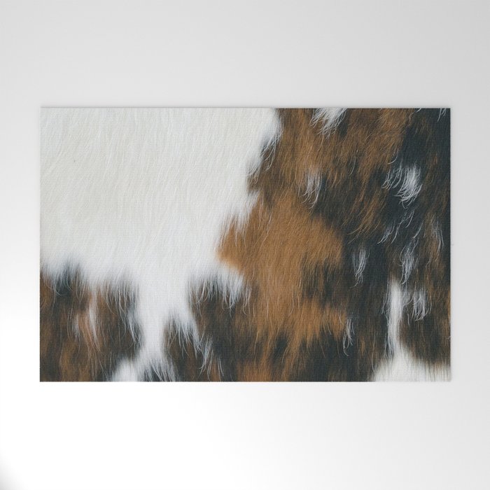 Cowhide Faux Texture  Welcome Mat Gallery Image 1