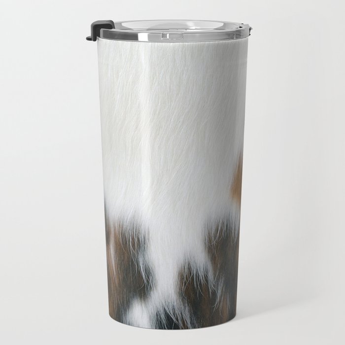 Cowhide Faux Texture  Travel Mug Gallery Image 3