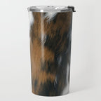 Cowhide Faux Texture  Travel Mug Gallery Image 2