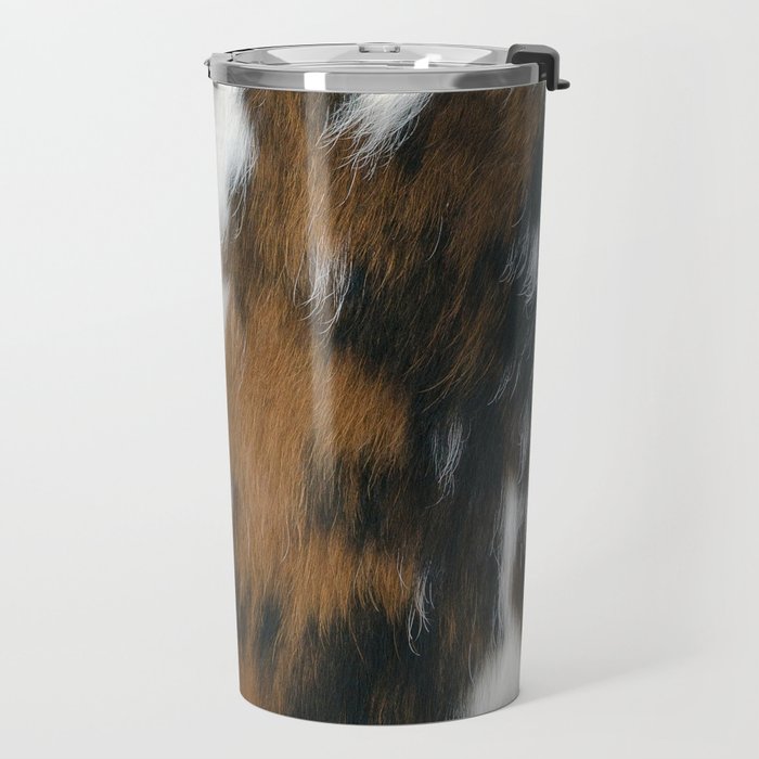 Cowhide Faux Texture  Travel Mug Gallery Image 2