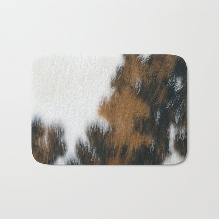 Cowhide Faux Texture  Bath Mat Gallery Image 1