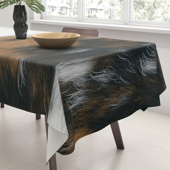 Cowhide Faux Texture  Tablecloth Gallery Image 3
