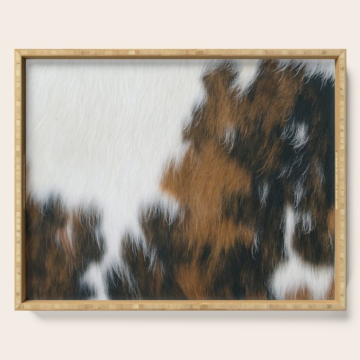 Cowhide Faux Texture  Serving Tray Gallery Image 1