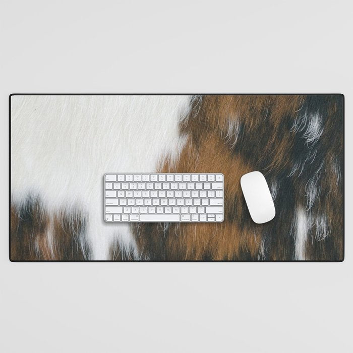 Cowhide Faux Texture  Desk Mat Gallery Image 1