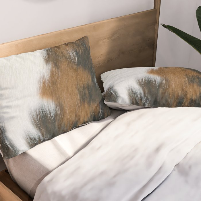 Cowhide Faux Texture  Pillow Sham Gallery Image 2