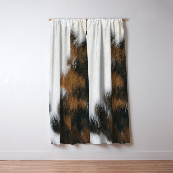 Cowhide Faux Texture  Window Curtain Gallery Image 3