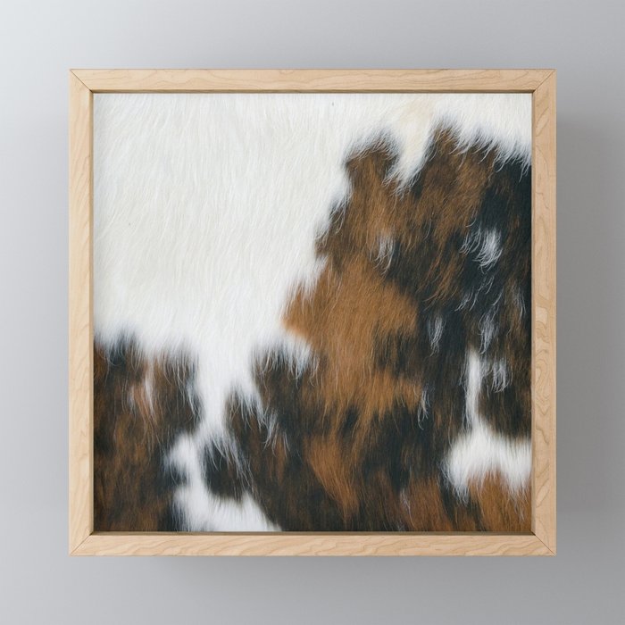 Cowhide Faux Texture  Mini Art Print Gallery Image 1