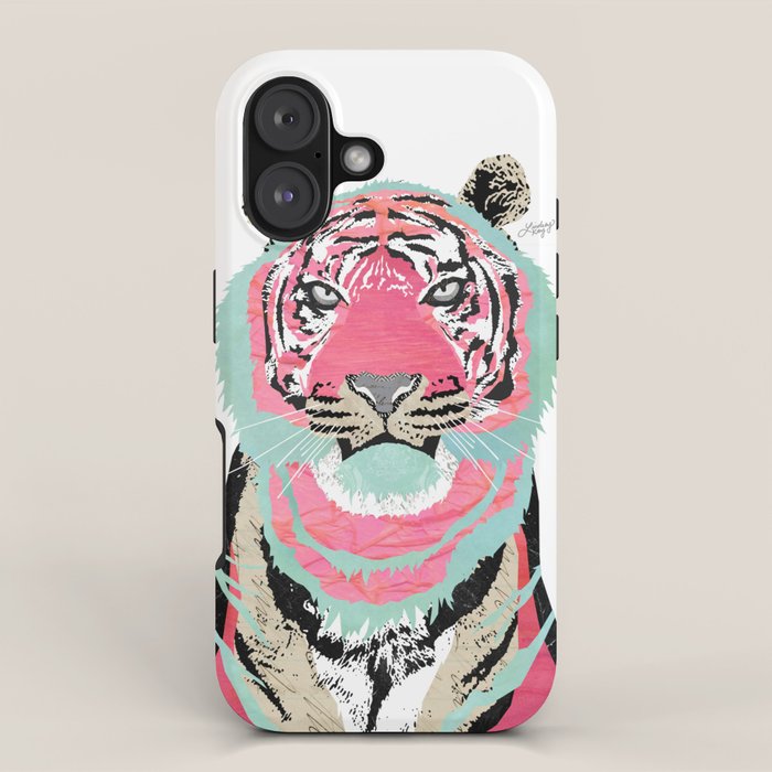 Pink Tiger iPhone Case Gallery Image 1