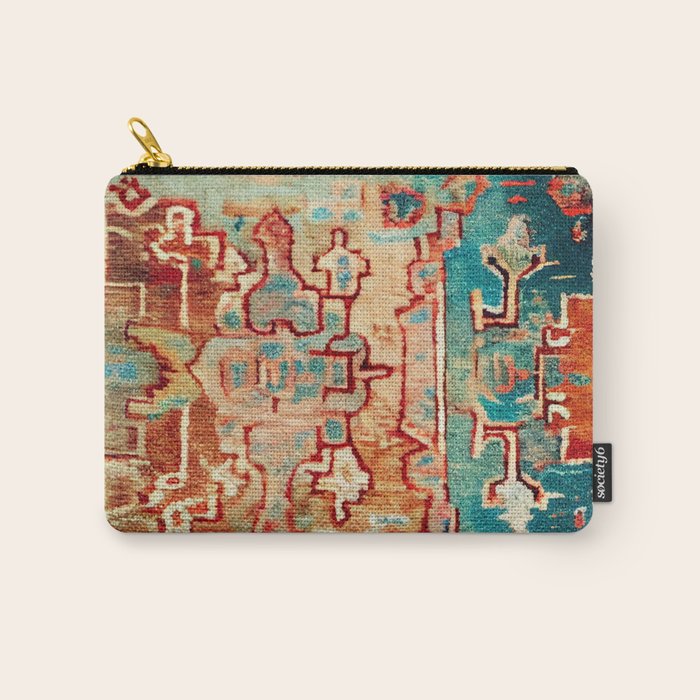 Eclectic Vintage Bohemian Aesthetic Carry All Pouch Gallery Image 1