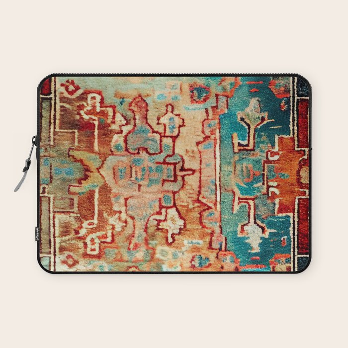 Eclectic Vintage Bohemian Aesthetic Laptop Sleeve Gallery Image 1