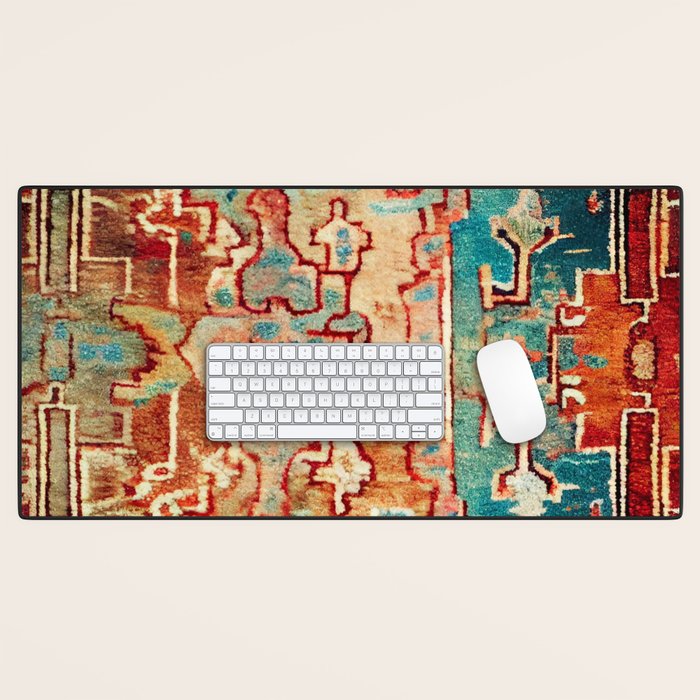 Eclectic Vintage Bohemian Aesthetic Desk Mat Gallery Image 1