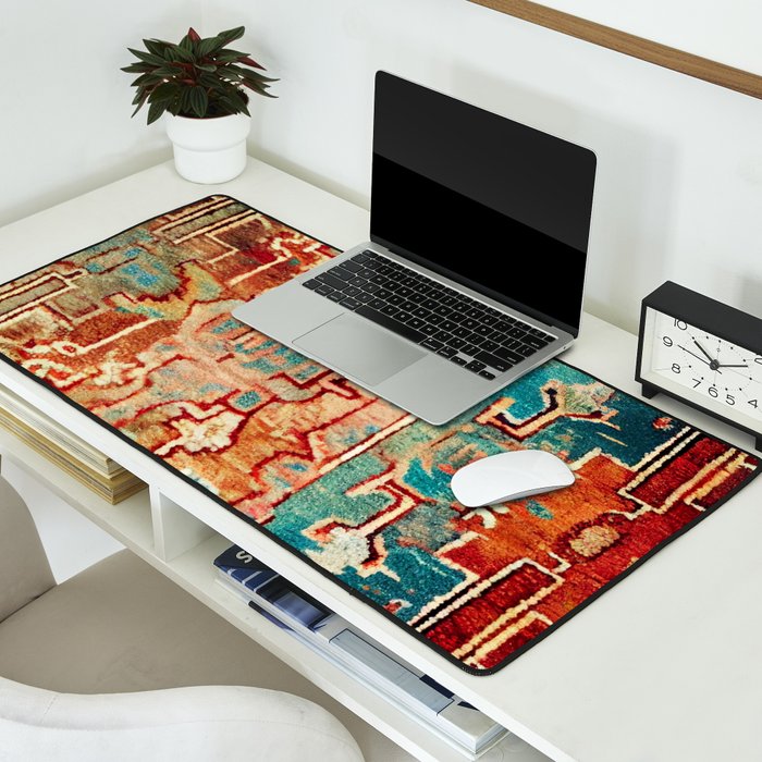 Eclectic Vintage Bohemian Aesthetic Desk Mat Gallery Image 2