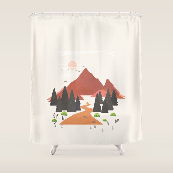 Finding the Path 03 Shower Curtain Gallery Image 1