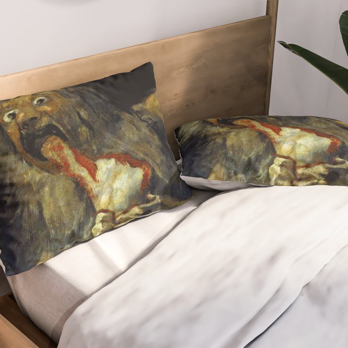Francisco Goya "Saturn Eating his Son" Pillow Sham Gallery Image 2