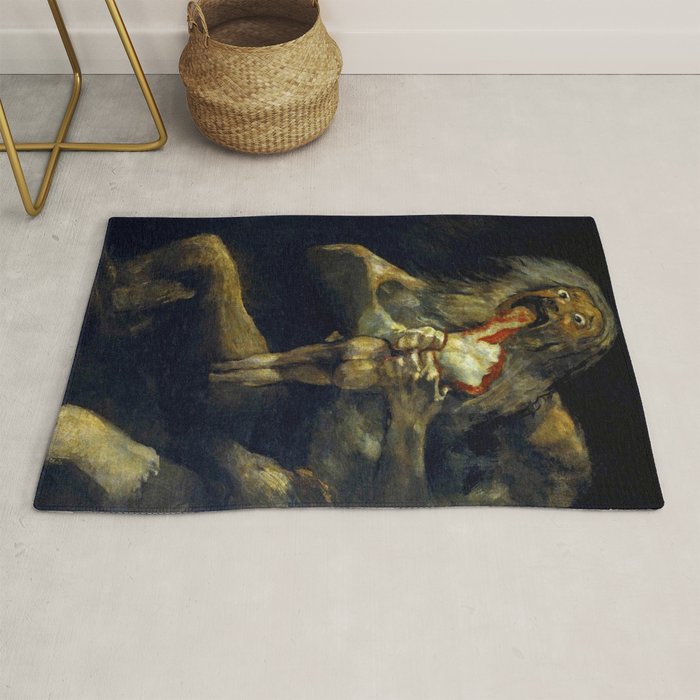 Francisco Goya "Saturn Eating his Son" Rug Gallery Image 1