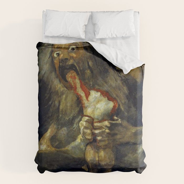 Francisco Goya "Saturn Eating his Son" Duvet Cover Gallery Image 6