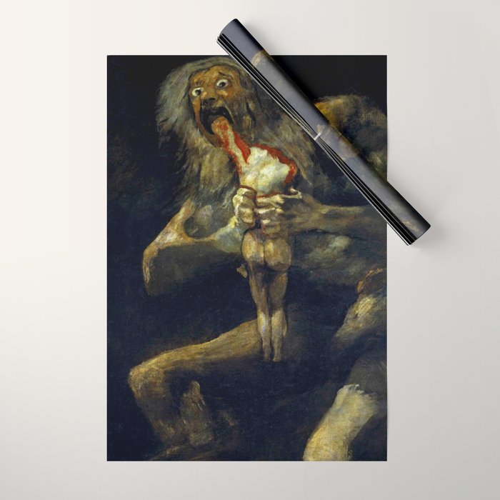 Francisco Goya "Saturn Eating his Son" Wrapping Paper Gallery Image 1