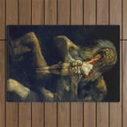 Francisco Goya "Saturn Eating his Son" Outdoor Rug Gallery Image 1