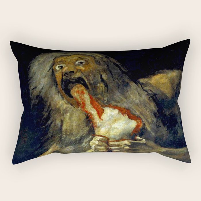 Francisco Goya "Saturn Eating his Son" Rectangular Pillow Gallery Image 2