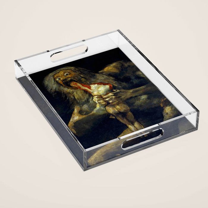 Francisco Goya "Saturn Eating his Son" Acrylic Tray Gallery Image 1