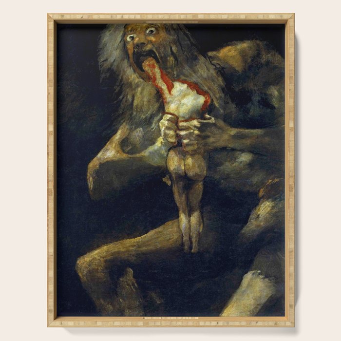 Francisco Goya "Saturn Eating his Son" Serving Tray Gallery Image 1
