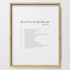 How I Go To The Woods Serving Tray Gallery Image 1