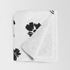 Brushstrokes meadow flowers BN Throw Blanket Gallery Image 3
