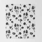 Brushstrokes meadow flowers BN Throw Blanket Gallery Image 2