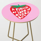 Big Strawberry Fruit with Cut-out Love words Side Table Gallery Image 2