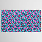Tropical Hibiscus Pattern Pink Tablecloth Gallery Image 2