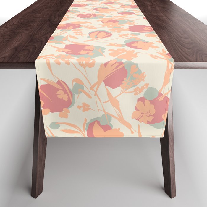 Abstract wild garden 2SM Table Runner Gallery Image 1