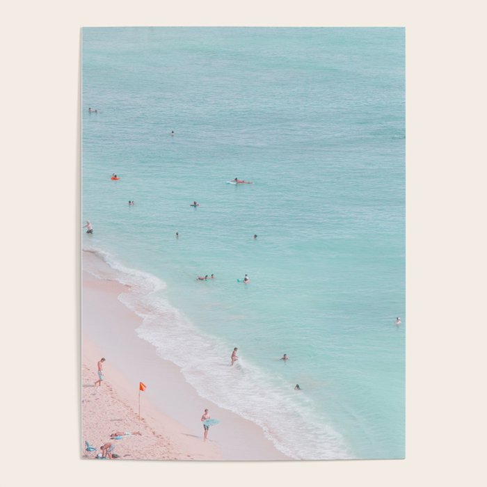 Waikiki Beach Aerial - Ocean Photography Poster Gallery Image 4