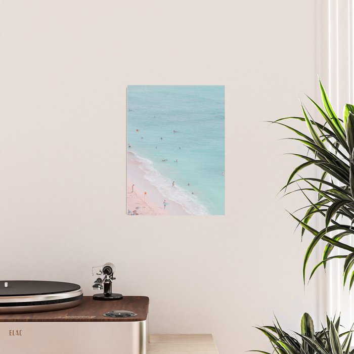 Waikiki Beach Aerial - Ocean Photography Poster Gallery Image 2