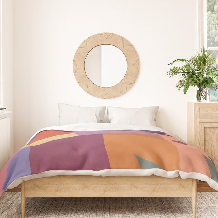 Abstract Leopard Portrait Duvet Cover Gallery Image 3
