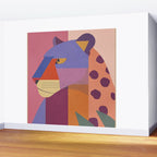Abstract Leopard Portrait Wall Mural Gallery Image 2