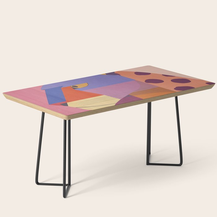 Abstract Leopard Portrait Coffee Table Gallery Image 1
