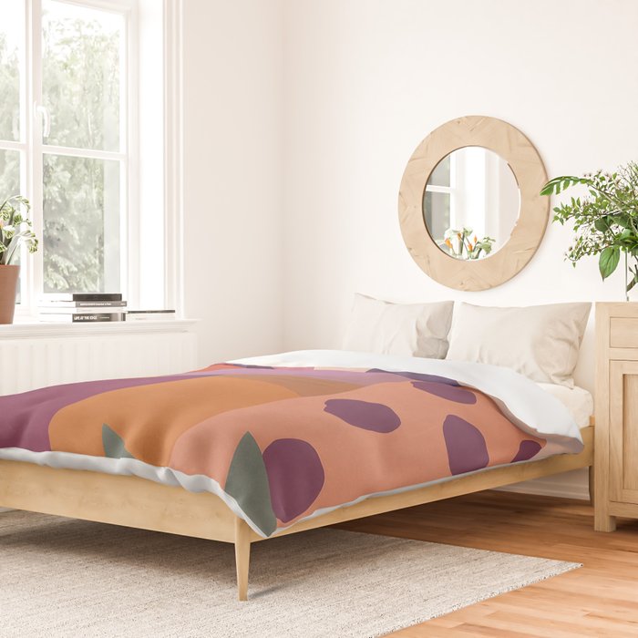Abstract Leopard Portrait Duvet Cover Gallery Image 2