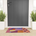 Abstract Leopard Portrait Welcome Mat Gallery Image 3