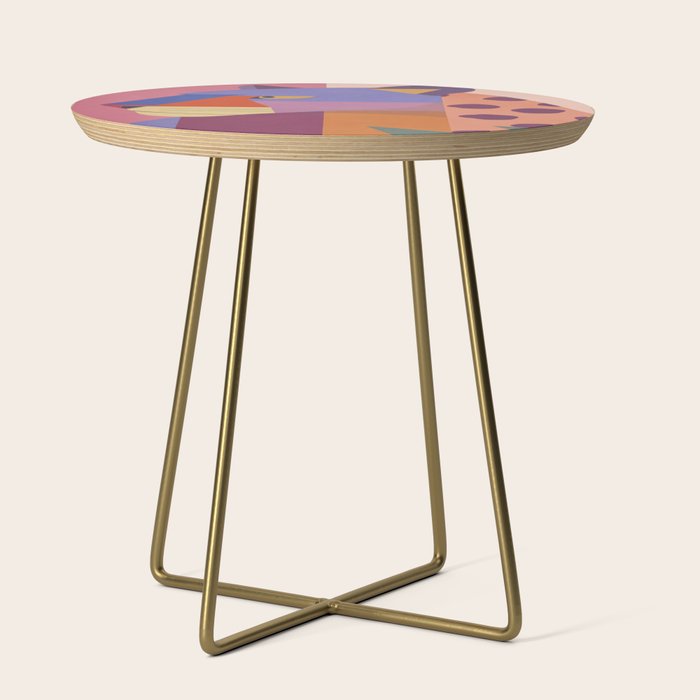 Abstract Leopard Portrait Side Table Gallery Image 1