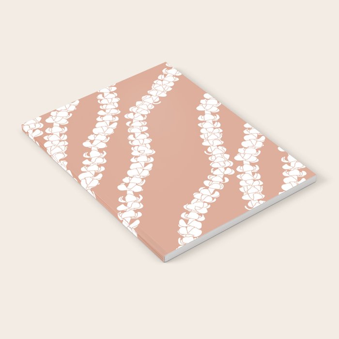 Puakenikeni single lei art on Coral Dust Notebook Gallery Image 1