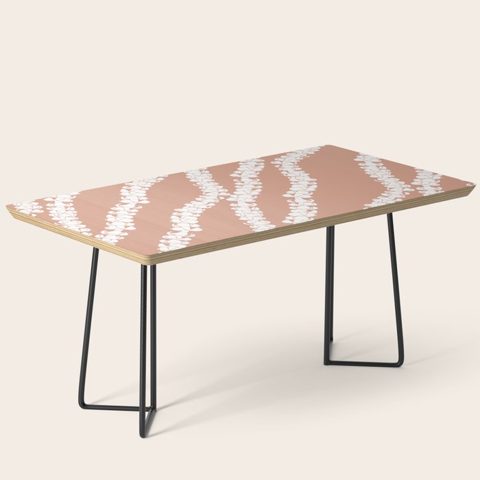 Puakenikeni single lei art on Coral Dust Coffee Table Gallery Image 1
