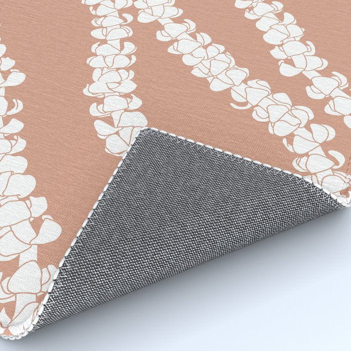 Puakenikeni single lei art on Coral Dust Rug Gallery Image 4